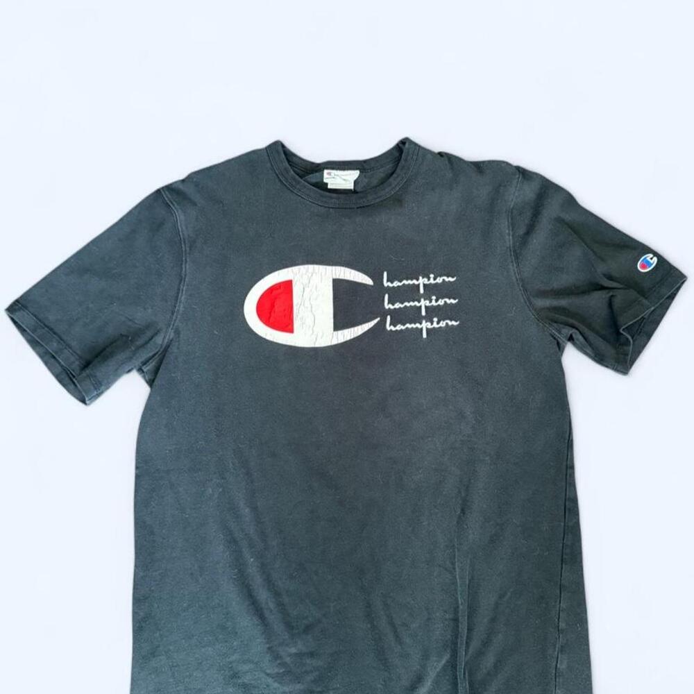 Champion Heritage Triple Logo Graphic Tee – Men’s Large
